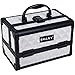 SHANY Chic Makeup Train Case Cosmetic Box Portable Makeup Case Cosmetics Beauty Organizer Jewelry storage with Locks, Multi trays Makeup Storage Box with Makeup Mirror - Peaceful