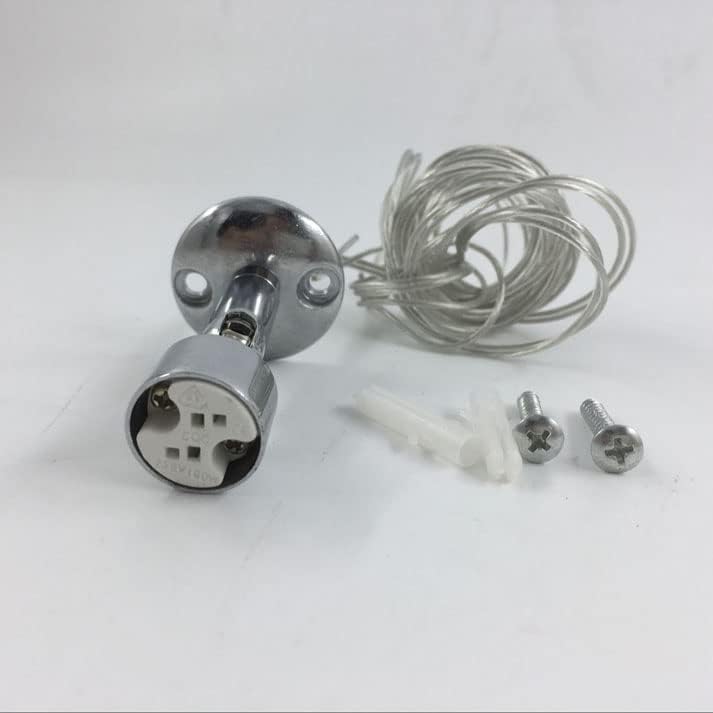 1pcs 5pcs MR16 Holder GU5.3 G4 Lamp Base Socket LED CFL Halogen Light Lamp Holder With Wire Cord 1.8m - (Color: 5pcs)