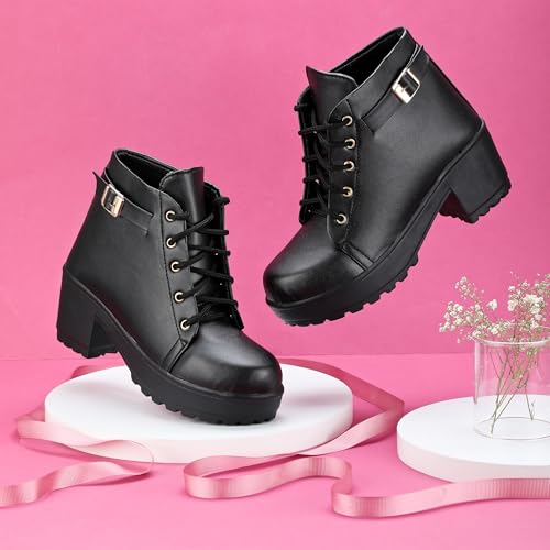 Image of black boots for women