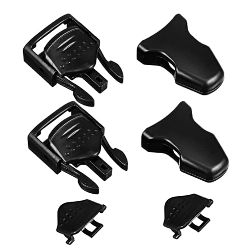 GANAZONO 2pcs Fin Buckle Paddle Holder Inflatable Boat Air Pump Upholstery Webbing Water Hose Buckle Lock Pool Balloon Pump Flipper Belt Ratchet Ball Pump Reels Cord Lock Straps Valve Black