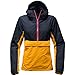 The North Face Women's Crew Run Wind Anorak Veste de Pluie, Urban Bleu Marine/TNF Jaune/Rouge Framboise, Petite