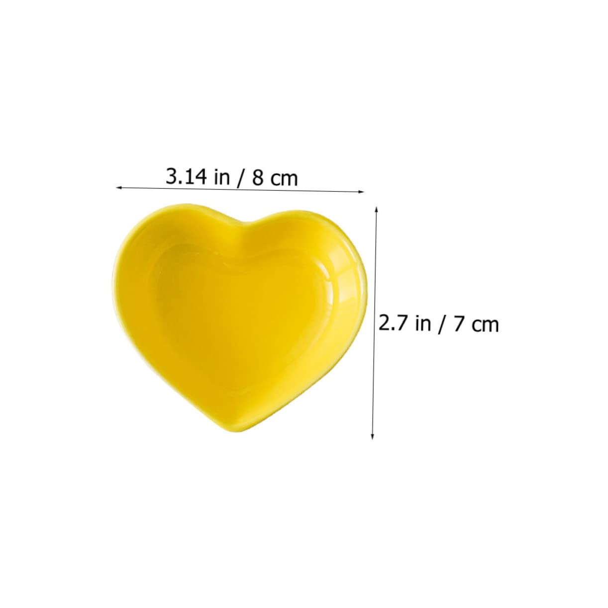 OFFSCH 4pcs Ceramic Sauce Plates Small Dipping Bowls Seasoning Dishes Flavor Sauce Bowls Compact Size Random Color