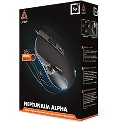 Patines 2 Ejes Lexip - Np93 Alpha Ratón para Juegos con Joystick Interno de 2 Ejes - Ultimate Glide con Almohadillas de cerámica + Peso Ajustable + 12 Botones programables