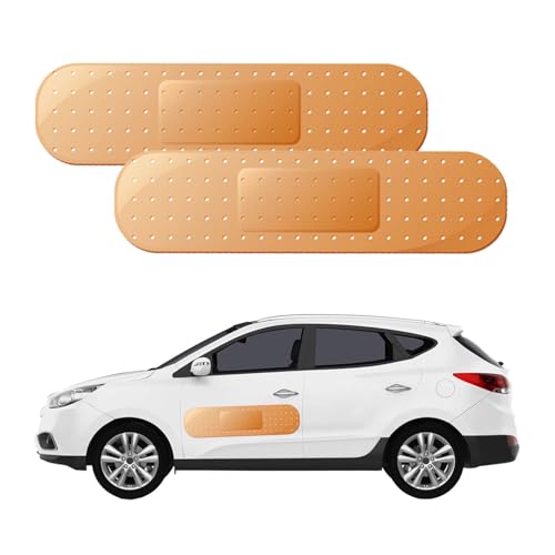Lot de 2 grands autocollants humoristiques en vinyle pour réparation de pare-chocs de voiture - Pour couvrir les rayures et les imperfections sur les voitures...