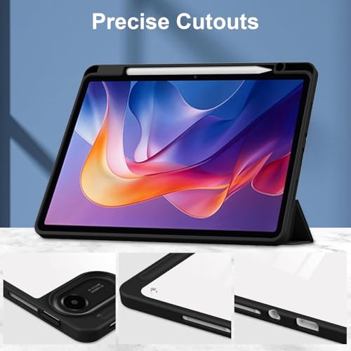 Image of ProElite Case Cover for Xiaomi Redmi Pad 2 11 inch Cover, Transparent Flip Case for Xiaomi Redmi Pad 2 11 inch Case Cover with Pen Holder, Eiffel