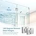 Glass Shower Door Hinges 180 Degree 2 Pack, Frameless Glass to Glass Hinge for 8mm-12mm, Stainless Steel Door Hinges, Heavy Duty Bathroom Door Hinges