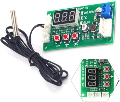 Hassas sıcaklık ve hız ayarı için problu motor fan hız kontrol cihazı için DC1248V 4 telli sinyali destekleyen endüstriyel fanlar için (B) - Görsel 3