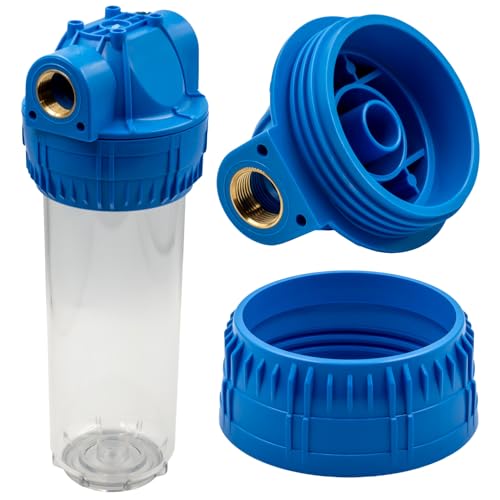10-Zoll-Wasserfiltergehäuse, Messinggewinde (3/4 Zoll).