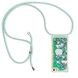 Collier pour iPhone 5 / 5s / 5 SE Silicone Coque, Glitter Liquide Filles Femmes Étui Housse, Étincelle À Bandoulière Et Cordon Collier avec Réglable Cordon Lanière Pochette pour Telephone Portable