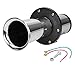 Produktbild ECD Germany Retro Hupe Waltons Fanfare 12V - 110 dB - Klang Sound - Chrom - für PKW LKW Booten Motorrädern - Oldtimer Horn Oldtimerhorn Signalhorn