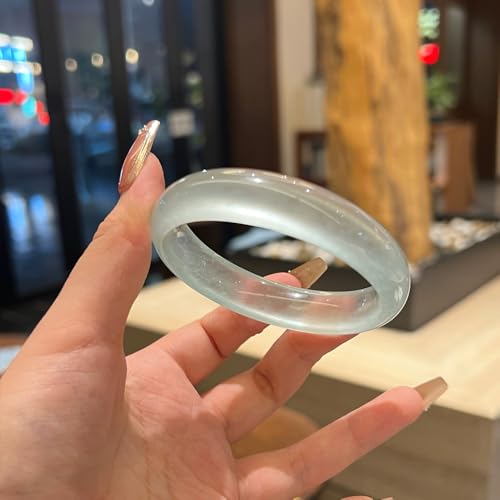 Jade de Glace Naturel : Bracelet d'Exception avec Boîte