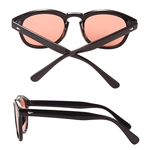 Bestum Retro Inspired Sunglasses With Rivets Tinted Lens UV4003