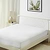 Amazon Basics Coprimaterasso Impermeabile Matrimoniale, Fascia Elastica Extra Profonda 45 cm, Lavabile e Silenzioso, 180 x 200 cm, Bianco