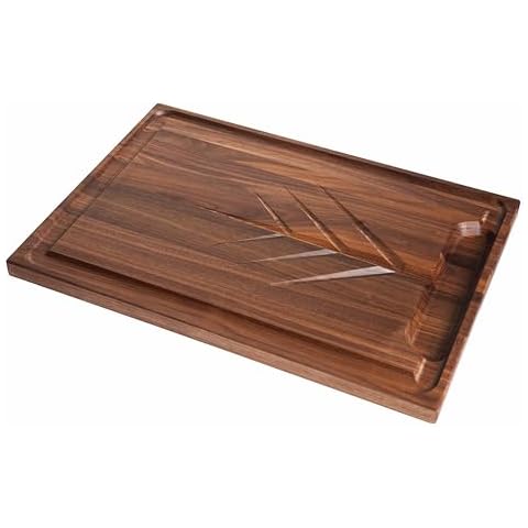 JK Adams Walnut Carving Board with Juice Grooves - 20¨x14¨- Butcher Block Cutting Board - Cutting Boards Wood - Thick Cutting Board - Hardwood Cutting Board - Great for Holiday Dinners Cover