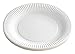Produktbild Gastro-Bedarf-Gutheil 100 Pappteller Einwegteller Partyteller weiß, rund, Durchmesser 23 cm, umweltfreundlich kompostierbar, vielseitig einsetzbar