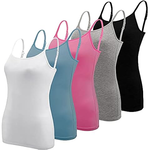 BQTQ Adjustable Strap Camisole 5 Pack Cover