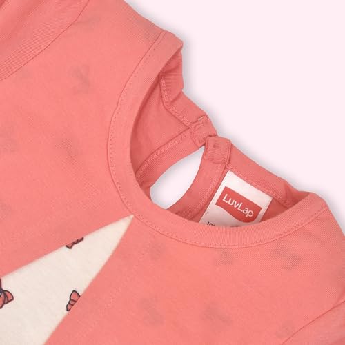 Image of LuvLap Baby Girls 100% Cotton Full Sleeve Girl Frock, Pack of 02