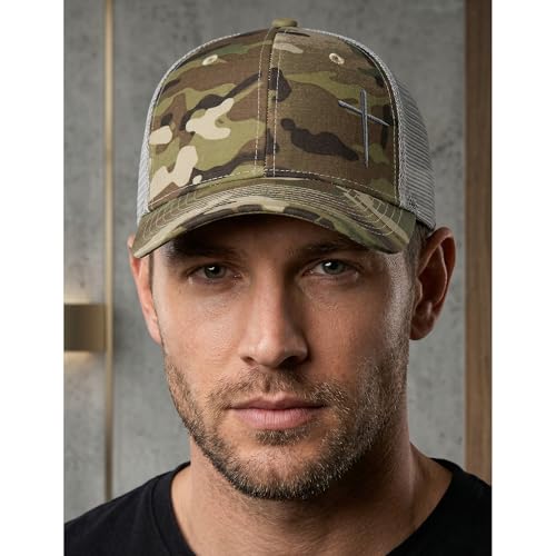 Image of Christian Hats for Men Women,Jesus Cross Hat Christian Religious Gifts for Birthday /Christmas
