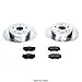 Power Stop K4671 Rear Z23 Carbon Fiber Brake Pads with Drilled & Slotted Brake Rotors Kit