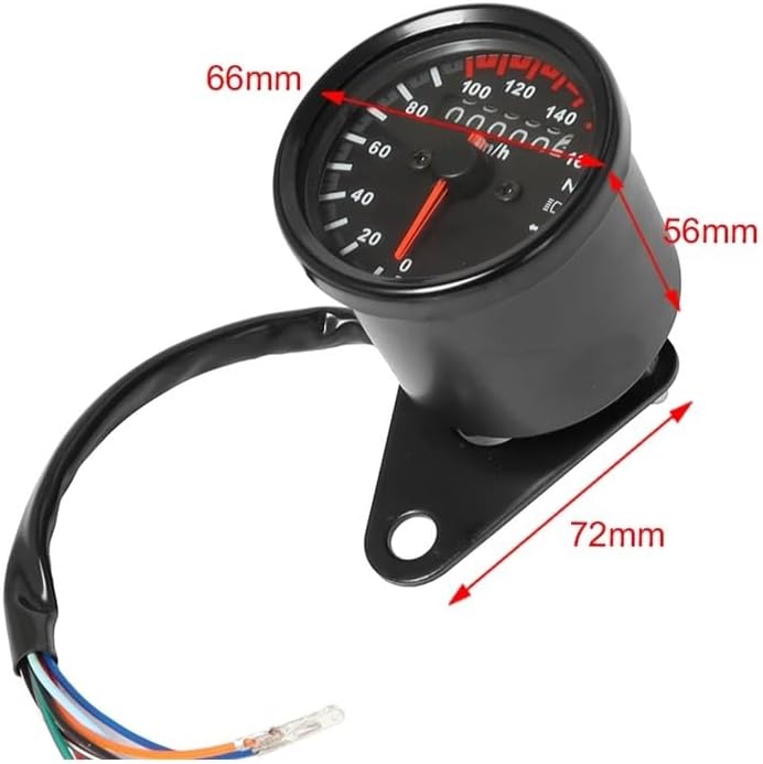 Meter Odometer Application：Motorcycle Instrument Odometer Universal Motorcycle Odometer Speedometer Gauge For Bobber For Chopper Cafe
