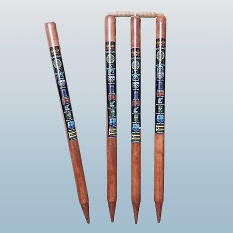 Sports Cricket Stumps Set (4 Wooden Stumps with Bails) (B0CKTRYKRL) Amazon Price History, Amazon Price Tracker