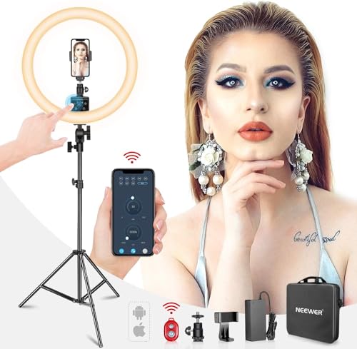Webcam Stand with Ring Light