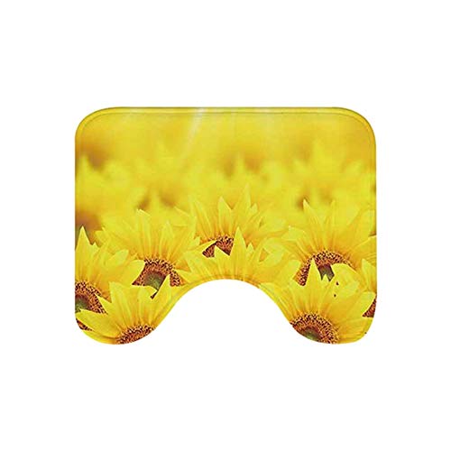 Meijunter 3-teiliges Badematten Set - Duschmatte WC-Set Dekorative 3D Blumenmuster Anti-Rutsch-Saugfähigen verdicken… – Bild 3