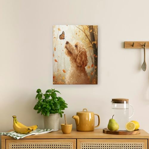 Lienzo decorativo de bosque otoñal para llenar de alegría y calidez tu hogar 2
