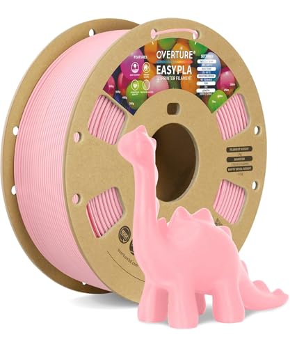 Image of OVERTURE Easy PLA 1.75mm 3D Printer Filament, 1kg PLA Cardboard Spool (2.2lbs), Dimensional Accuracy + /- 0.02mm, Fit Most FDM Printer (Easy Pink)