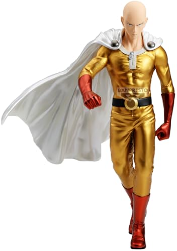 Banpresto Action Figure Saitama One-Punch Man - Grandista - Metallic Ver. 27 cm - PZ71872P Multicolore - Figura da collezione, ideale per i fan degli anime
