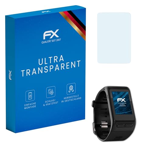 atFoliX Screen Protection Film compatible with Garmin Vivoactive HR Screen Protector, ultra-clear FX Protective Film (3X)