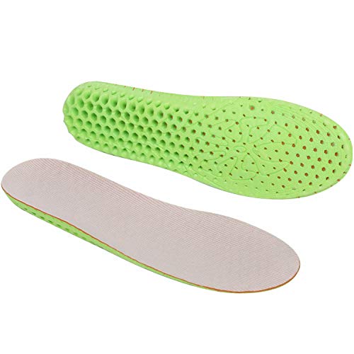 PhoenixSole スポーツ用 シリコンインソール【サイズ調整可能】 低反発ソフトクッション素材/ 衝撃吸収/通気性<長期保証45日間>中敷 インソール (Lサイズ, 厚2.5p)
