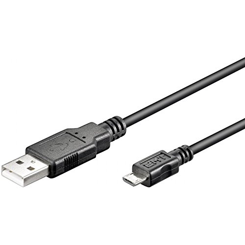 Goobay Usb Micro-B 500, 5M Micro-Usb B Usb A Male Male Black Usb Cable - Usb Cables (5M, 5 M, Micro-Usb B, Usb A, Male/Male, Black)