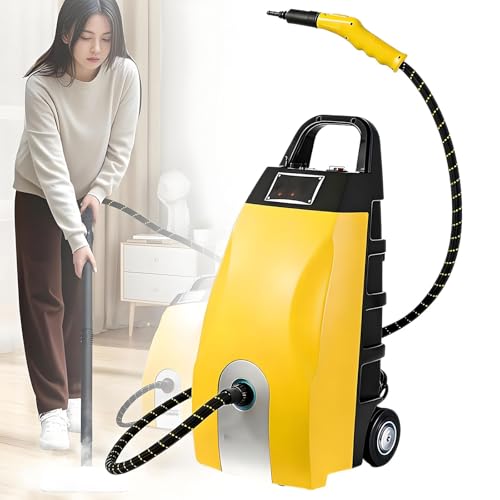 Limpiadores A Vapor Portátiles De Alta Temperatura Y Presión De 2500 W/3000W Limpiador A Vapor Multiusos Para El Hogar, Autos, Hoteles Y Limpieza De Aire Acondicionado(Yellow,110V)