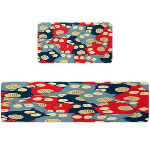 Tapis de cuisine absorbant lot de 2 tapis de sol antidérapant - 2