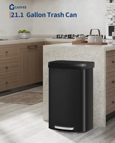 Caneca de Basura Rectangular 21 Galones / 80L Negra miniatura 2