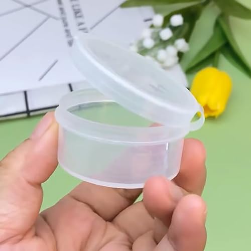 Image of 24 PCS 0.95 oz Transparent Round Beads Storage Containers Box (1.89 x H0.98 Inch), Round Bead Organizers for Small Items and Other Craft Projects, Bead Rings Jewelry Display Organizer