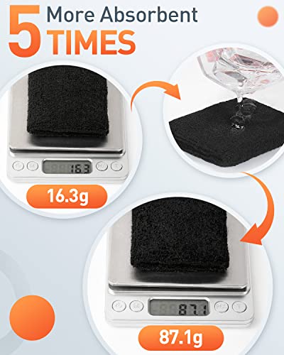 Image of NEXTOUR Cotton Sweatband Headband /Wristband Perfect For Basketball, Running, Football, Tennis, Terry Cloth Athletic Sweatbands Fits To Men And Women, 6 /3 Piece