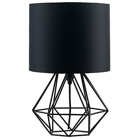 MiniSun Modern Black Metal Basket Lamp Cover