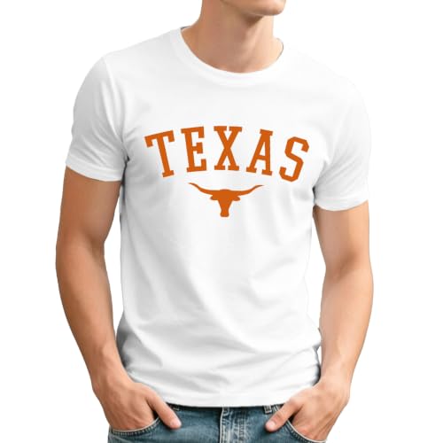 FlowFem Texas Shirt for Men Texas Longhorns T Shirt Texans Longhorn Tops