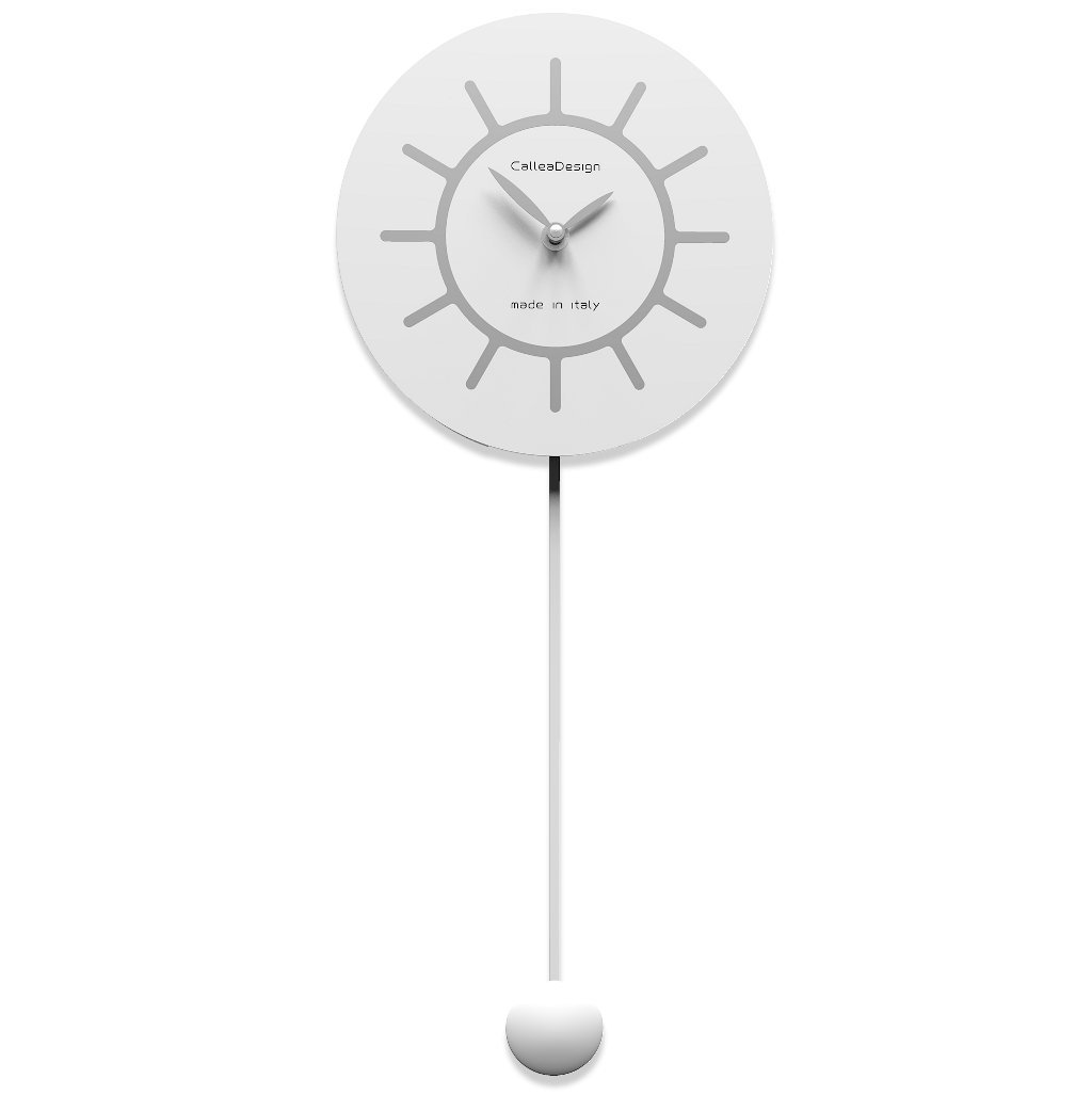 CalleaDesign Filippo Pendeluhr – Modernes Wanddesign, 20x50 Cm, Mit Leiser Mechanik, Made In Italy
