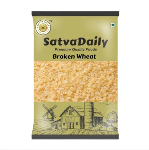 Satva Daily Broken Wheat Dalia Healthy Grains Daliya Fiber Rich 500g Satva Daily Broken Wheat Dalia Healthy Grains Daliya Fiber Rich 500g