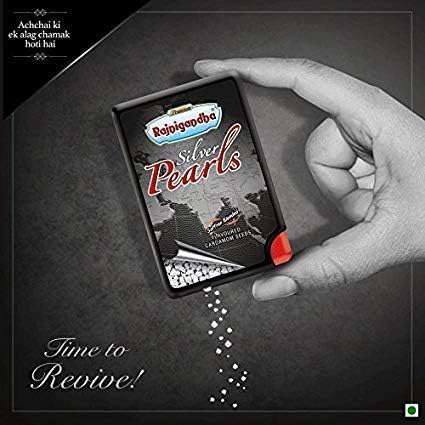 MESHWA ENTERPRISE Rajnigandha Silver Pearls | Pack Of 5 (6 Grams Piece) | Silver Coated Elaichi | Breath Freshening Mint Mouthfreshener | Travel Pack (6) - Image 2 thumbnail