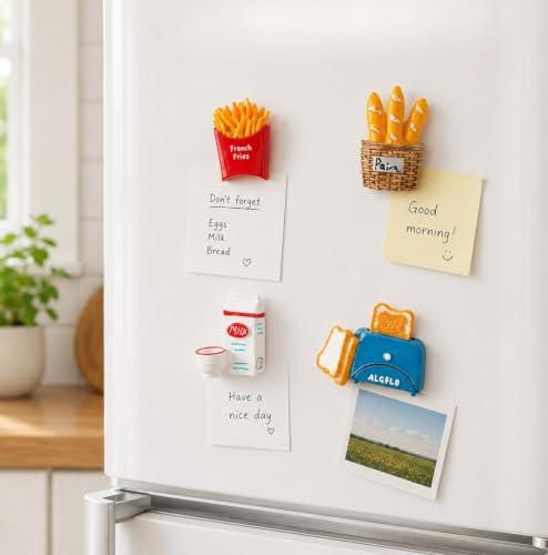 Imanes decorativos para refrigerador 4 piezas miniatura 1