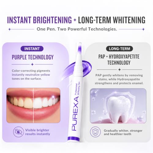 Image of V34 Colour Correcting Teeth Whitening Pen | PAP+ Whitening Formula | Instant Colour Balance Technology | Precision Brush Applicator | Enamel Safe Daily Whitening Care | Pack of 1