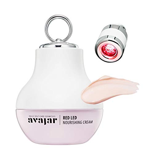 Avajar Red LED Nourishing Cream 1.69 fl oz (50ml) - Face Moisturizer for Dry Skin | Retinol Cream for Face | Hyaluronic Acid Moisturizer for Face | Hydrating Face Cream | Face Lotion for Women & Men