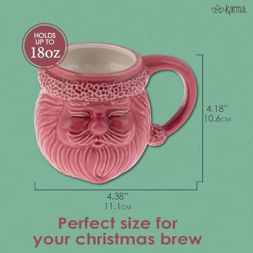 Taza de Cerámica Santa 18 oz Verde Oscuro miniatura 2