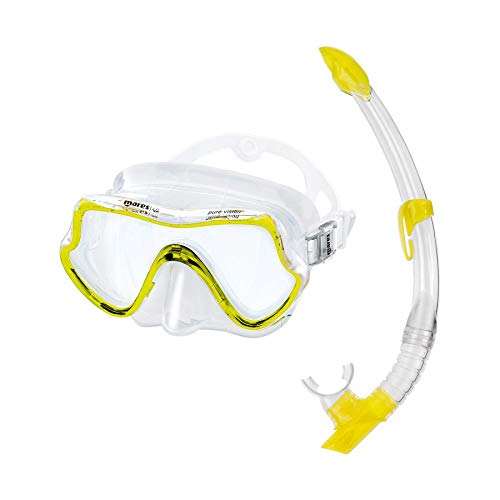 Mares Adulto Combo Vento Equipo de Snorkel, Máscara de Lente Único, Snorkel Ergonomico Fiji con Boquilla de Silicona Suave, Modelo 411746