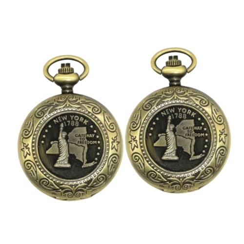 2 piezas de brújula retro compacta tipo reloj de bolsillo con cadena, herramienta de navegación de alta precisión para senderismo, camping, supervivencia y coleccionistas miniatura 1