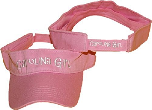 Pink Carolina Girl Embroidered Visor hat Cap